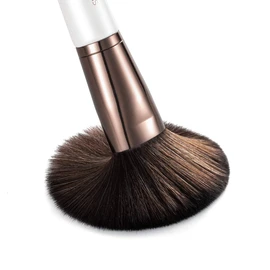 SIXPLUS White Pearl Makeup Brushes Set of 11 with Makeup Pouch, Elegance Series