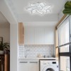 Garwarm Dimmable LED Ceiling Light, 72W Modern Acrylic Flush Mount