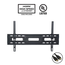 DuraPro Tilting Wall Mount Kit for 24" to 84" TVs + Bonus HDMI Cable, Up to 132 lbs, VESA Mounting Standard 100mm x 100mm - 700mm x 400mm