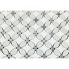 Carrara White Italian (Bianco Carrara) Marble Florida Flower Mosaic Tile