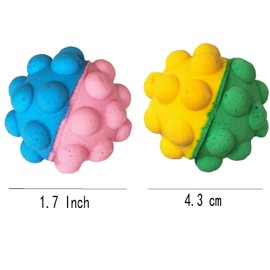 YnFag 16 Pack Foam Soccer Balls Cat Toys for Indoor Cat Balls (Featuring Different 16)