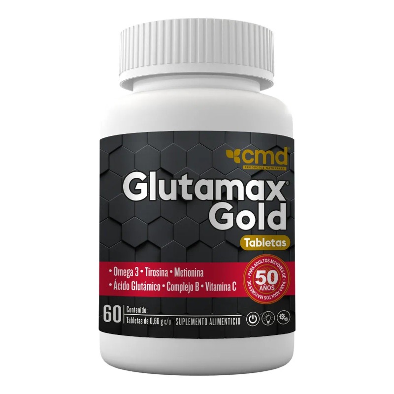 Glutamax Gold 60 Tabs .66g C/u Omega 3 Tirosina Metionina