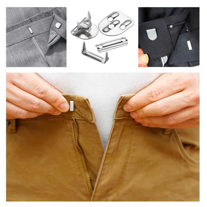 Metal Hooks and Eyes Closure No Sew Silver Hooks Heavy