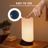 GLAMIGHT Touch Bedside Table Lamp, Stepless Dimming & 7 Colors
