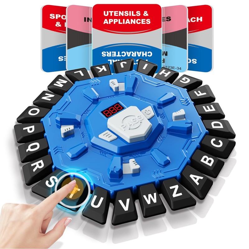 Word Game Family Board Games with Display Timer and 2