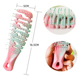 Ridge Design Puppy Brush - Soft Bristle Gentle Grooming Tool for Small Dogs - Pet Hair Care for Yorkie, Maltese, Shih Tzu, Maltipoo - Gradient Color