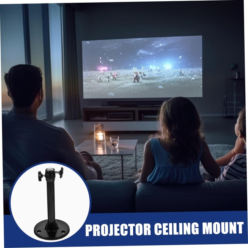 TEHAUX Ceiling Projector Mount with Rotatable Head Adjustable Projector Mounting