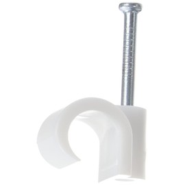 Debflex 700409 Cable Ties, Electrical Cable Fixing, Fastening and Connecting the Cable, Cable Ties, Fixing Pins, Cable Fixing, Diameter 8 A, 12 mm, White, Bag of 50