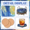 Diamond Painting Coasters with Holder, 7 PCS Hexagon Coaster Van
