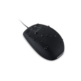 WetKeys OMWK0C03-BK USB Óptico Ambidextro Negro ratone - Ratón (Ambidextro, Óptico, USB, 160 g, Negro)