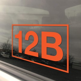 Army MOS 12B Combat Engineer Window Decal. Free Lifetime Replacement. 3" x 5" Heavy Duty Die Cut Vinyl Veteran Bumper Sticker. Rain, Fade and Scratch Resistant. (Orange)