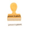 Wooden Stamp with Frame 40 x 10 mm