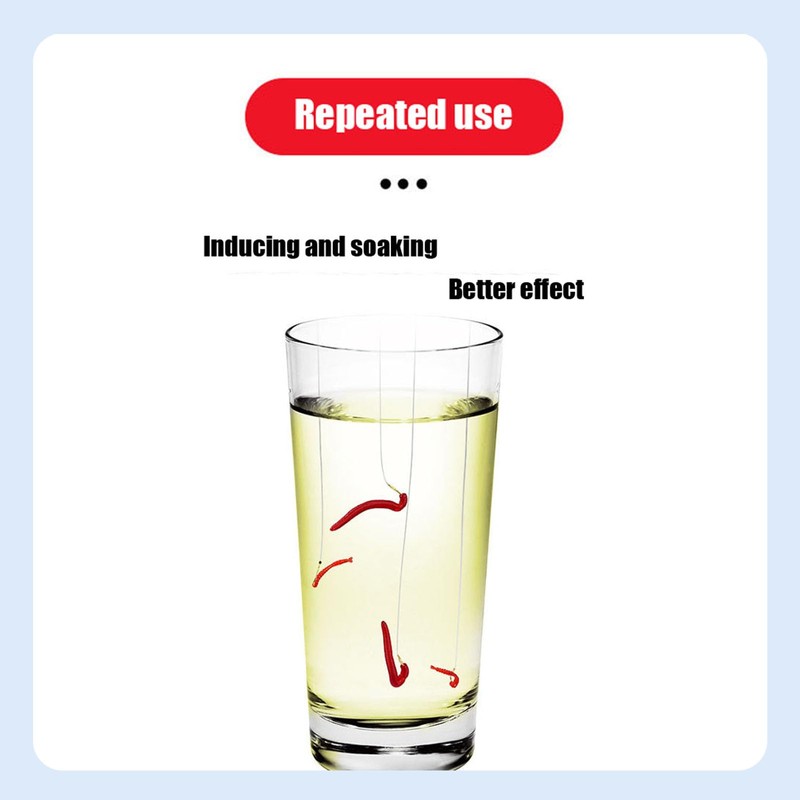 zakora 200 Pcs Fishing Lure Soft,Plastic Earthworm Artificial Trout Worm