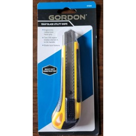 Gordon Professional Snap Blade Utility Knife w/ 10-18mm Blade Refill - NEW