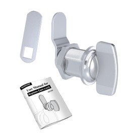 Naissian RV Thumb Cam Lock,Keyless Thumb Twist Operated, for Boat, RV Storage Compartment Baggage Door, Outdoor Shower Lock Latch,1-1/8 Inch, Pack of 1