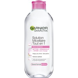 Garnier Skin Active Micellar Solution All in 1 Sensitive Skin Large 400ml - Pack of 2
