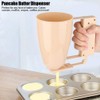Pancake Dough Dispenser with Handle for Cupcakes, Waffles, Muffin Mix,
