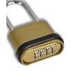 Homezone® Heavy Duty Combination 4 Digit Shed Padlock Brass Security