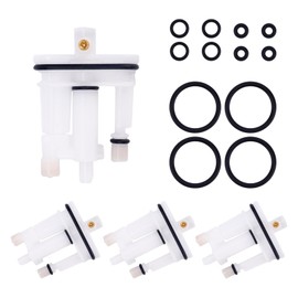 4pcs Carburetor Main Jet with 12 Washers, Compatible with Briggs & Stratton 09P702 450E 592792 596521, Replacement Parts for Lawn Mower Engine Garden Equipment