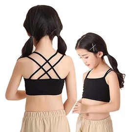 InSomila Children's Clothing, 2-Piece Set, Half Top, Tank Top, Kids, Girls, Dance, Hip Hop, Sports, Inner Wear, Elementary School, Layering Camisole, Black, Black