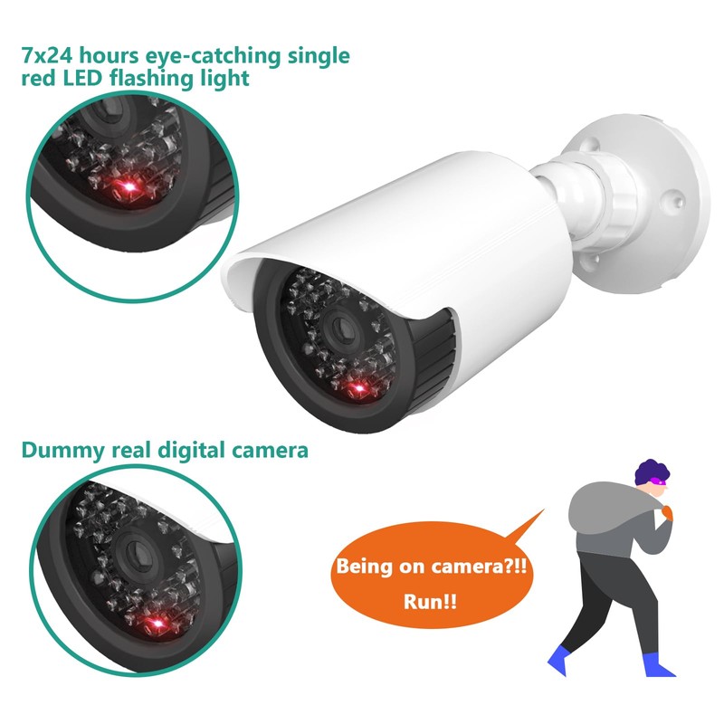 WALI Dummy Fake Camera, Surveillance Security CCTV Dome Camera, Indoor