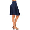 EXCHIC Women's Casual Stretchy Flared Midi Skater Skirts Basic A-Line