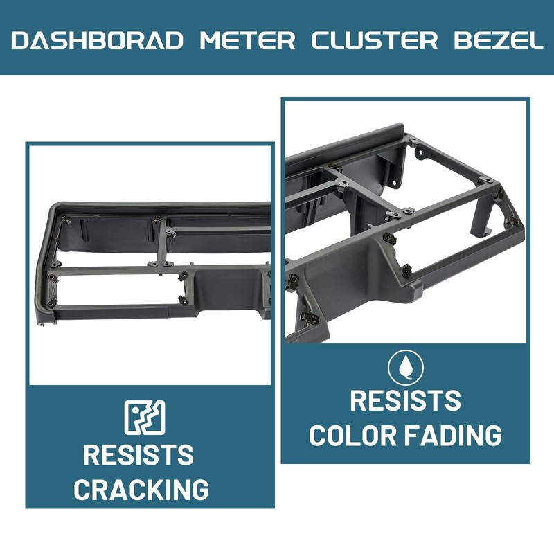 KUAFU Dashborad Meter Cluster Bezel Compatible with Freightliner Classic and
