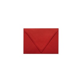 LUXPaper A7 Contour Flap Invitation Envelopes | 5 1/4" x 7 1/4" | Ruby Red | 80lb. Text | 50 Qty
