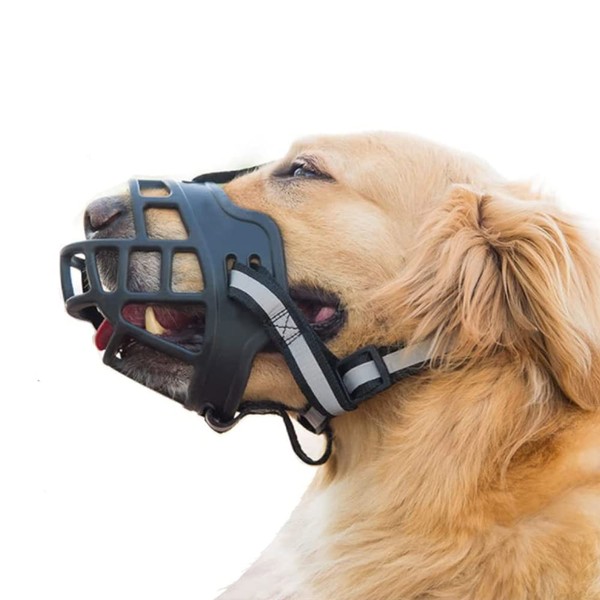 Dog Muzzle Hollow and Breathable Anti Bark Prevention of Accidental