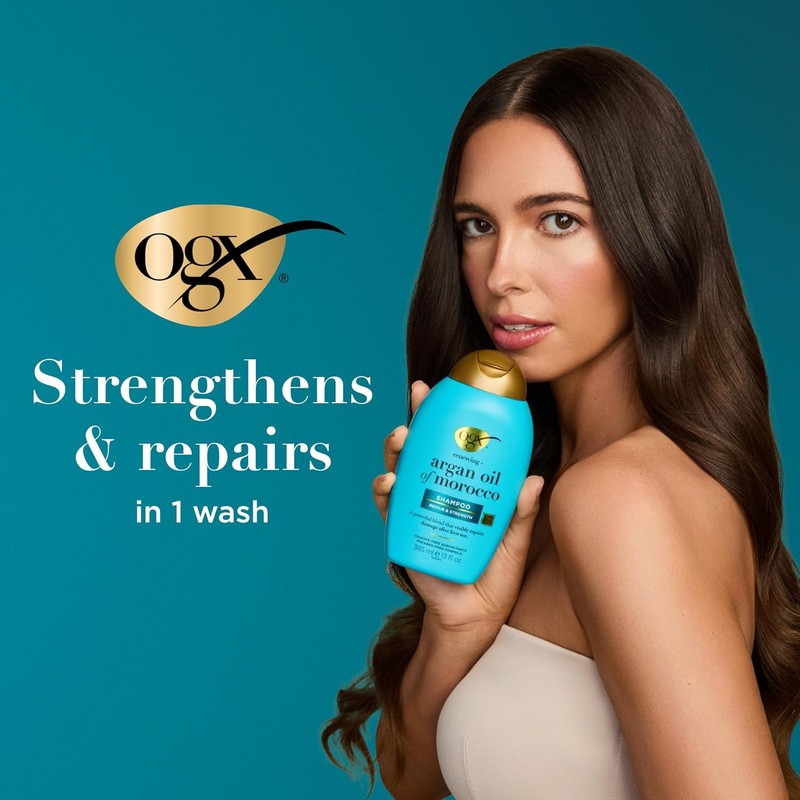 OGX, Shampoo Renovador de Aceite de Argán, 385 ml
