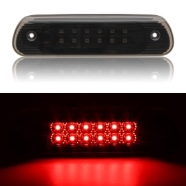 LED 3rd Third Brake Light for Grand Cherokee 99-04, KEWISAUTO Smoked Black Center High Mount Stop Light for Jeep Grand Cherokee 1999-2004 Accessories (1PCS)