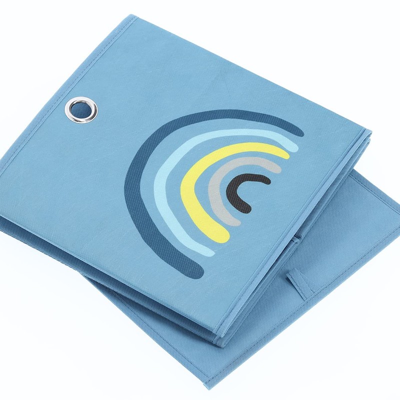Zeller Blue Rainbow 14426 Storage Box 28 x 28 x