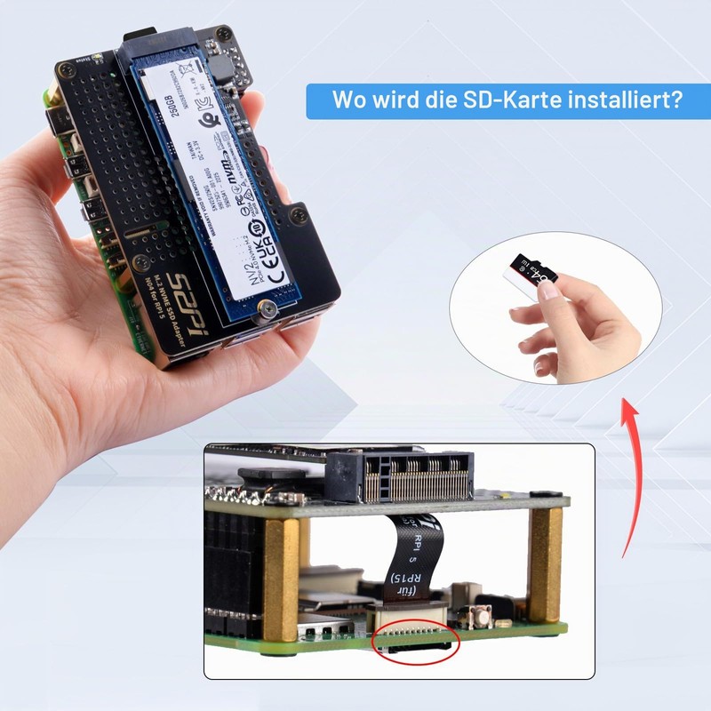 GeeekPi N04 M.2 M-Key NVMe SSD Shield for Raspberry Pi