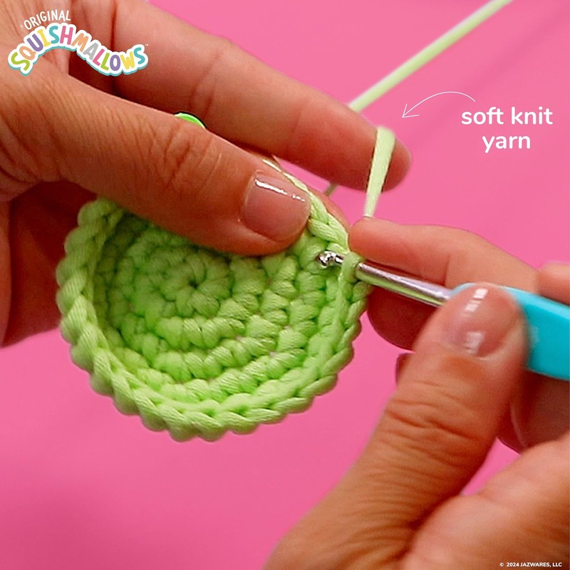 Squishmallow Original Wendy The Frog Crochet Kit, Includes Yarn, Crochet