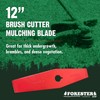 FORESTER 12" Universal Mulching Blade - Brush Cutter Blade for