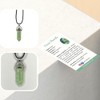 VIE VIE Double Point Pencil Pendant, Black String (Green Fluorite)