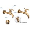 Antique Brass Bathroom Washing Machine Wall Mounted Tap with Handle
