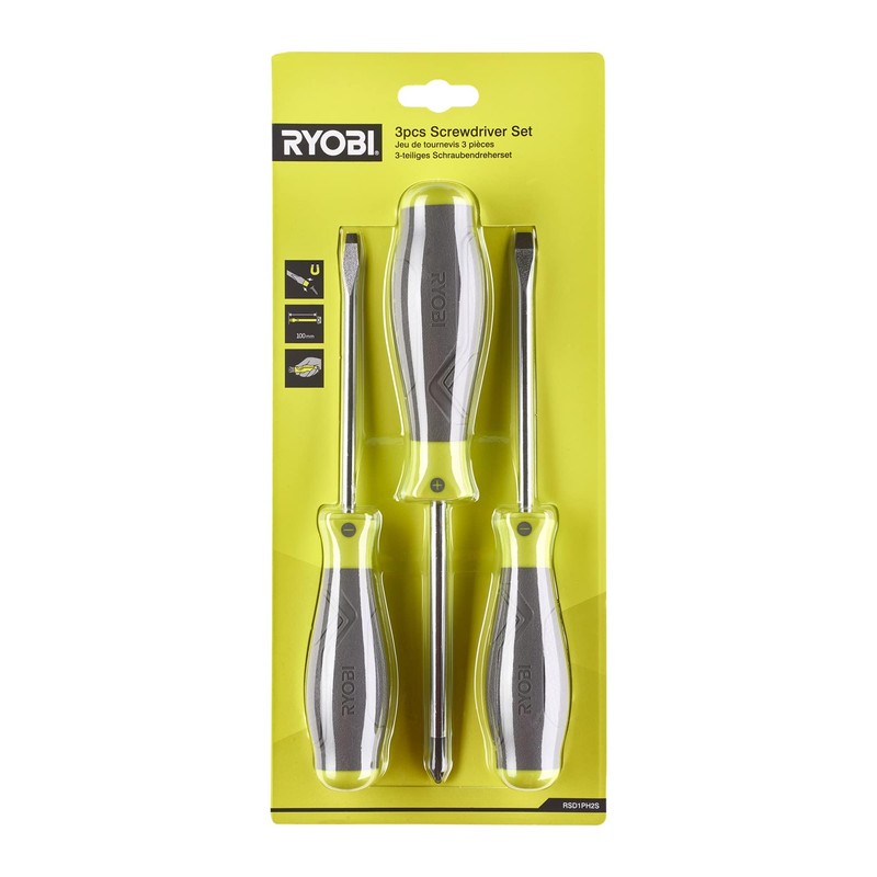 RYOBI RSD1PH2S 3 Piece Screwdriver Set PH and SL (3