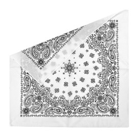 Junevna 100% Cotton 8 Pack Cotton Bandanas(Pearl White)