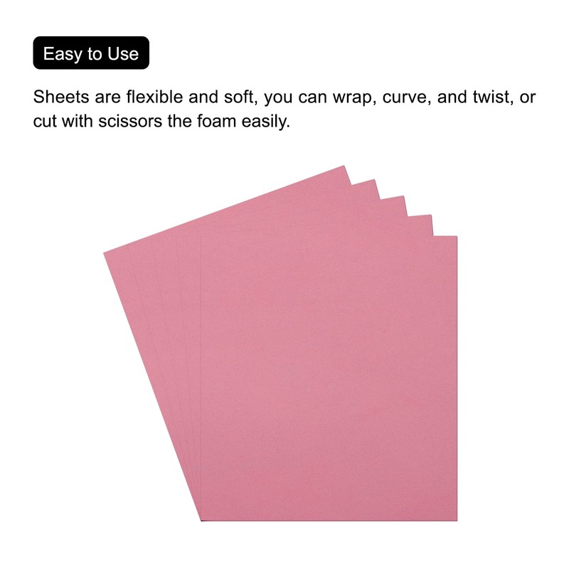 sourcing map EVA Foam Panels Pink 19.7 x 17.7 Inches