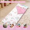 Kids Sleeping Bag Toddler Nap Mat with Removable Pillow, Large
