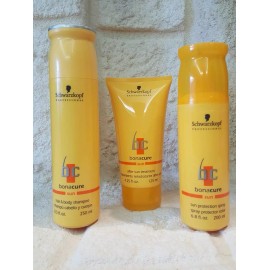 Schwarzkopf BC Bonacure Sun Protect Trio - Shampoo, Spray and Treatment w/ Bag