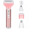 4 In 1 Women Electric Shaver Rechargeable Waterproof Razor Painless