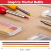 Carpenter's Pencil Set with Built-in Sharpener, 4 Deep Hole Markers,