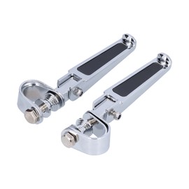 Highway Pegs Footrest, Folding Highway Footrests High Strength for Round Tube Frame or Motor Protection for 1 Inch 1-1/4 Inch Engine Protection/Pipes