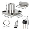 Furniture Lock Cylinder Furniture Lock, 22 mm Security Cabinet Lock
