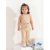 Infant Toddler Baby Girls Summer Clothes Sleeveless Rompers Bell Bottoms