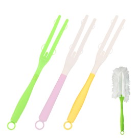 Giococo 3 PCS Duster Handle-Compatible with Swiffer Duster Handle, Removable and Replaceable Extended Handles (Blue, Green, Yellow)