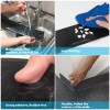 Art3d PVC Flexible Peel&Stick Skirting,Basebord,4inch x 20ft Black