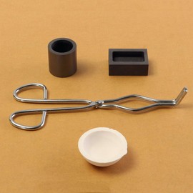 MASUNN 16Oz Gold Graphit Crucible Cup + Zangen + 1 Schmelzende Schüssel + Ingot Mould Casting